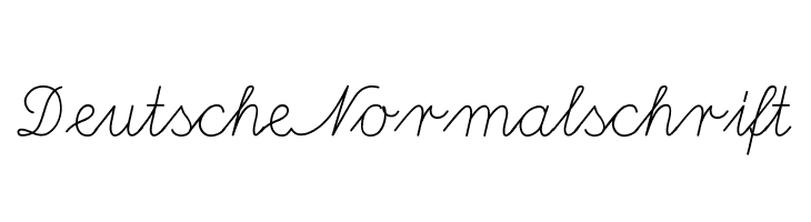 DeutscheNormalschrift Font