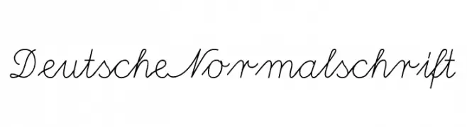 DeutscheNormalschrift  Frei Schriftart Herunterladen