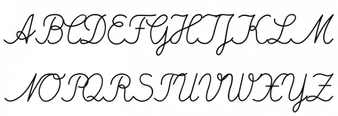 DeutscheNormalschrift 字体 大写