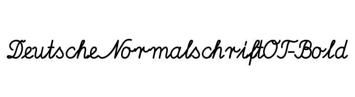 DeutscheNormalschriftOT-Bold  font caratteri gratis
