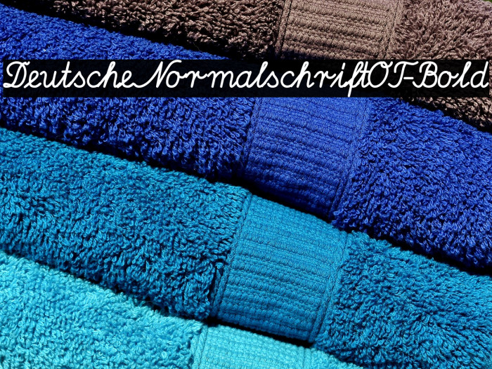 DeutscheNormalschriftOT-Bold Font examples