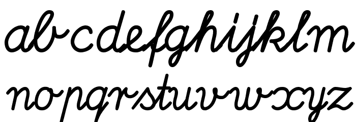 DeutscheNormalschriftOT-Bold Font LOWERCASE
