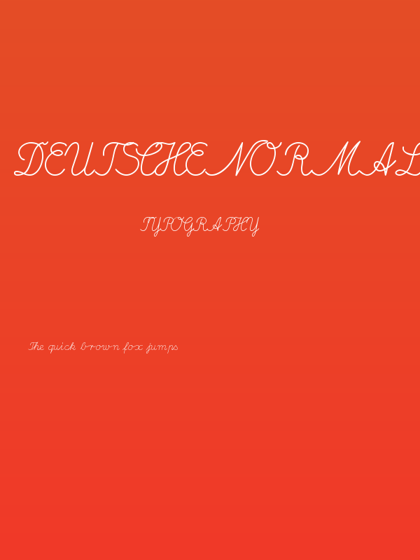 DeutscheNormalschriftOT Poster