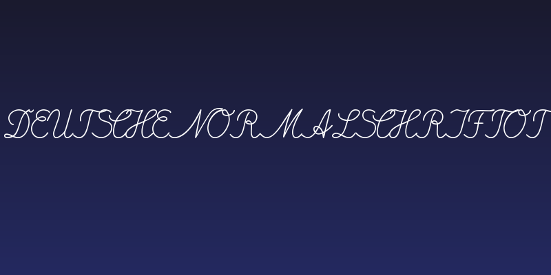 DeutscheNormalschriftOT Social Header