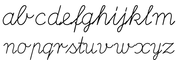 DeutscheNormalschriftOT Font LOWERCASE