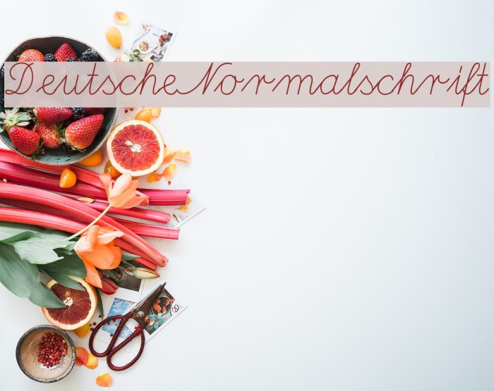 DeutscheNormalschrift Font examples