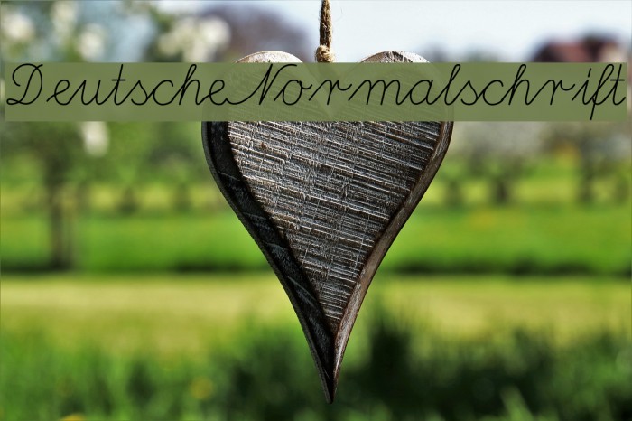 DeutscheNormalschrift Font examples