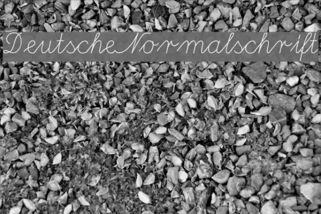 DeutscheNormalschrift Font examples
