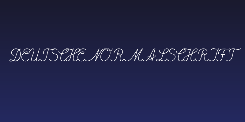 DeutscheNormalschrift Social Header