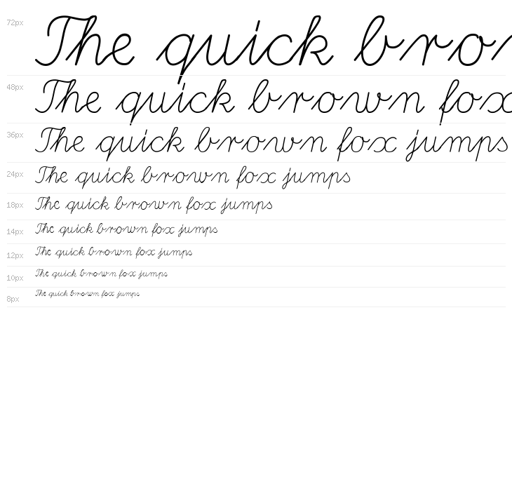 DeutscheNormalschrift Waterfall