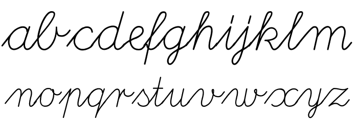 DeutscheNormalschrift Font LOWERCASE