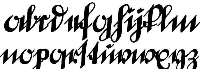 DeutscheSchrift-Callwey Font LOWERCASE