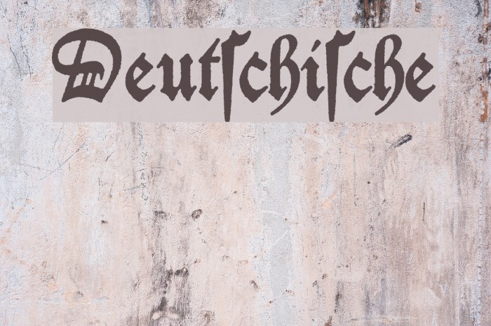 Deutschische Font examples