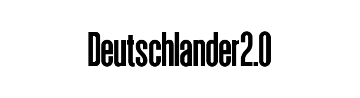 Deutschlander 2.0  Frei Schriftart Herunterladen