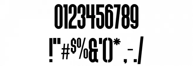 Deutschlander Font OTHER CHARS