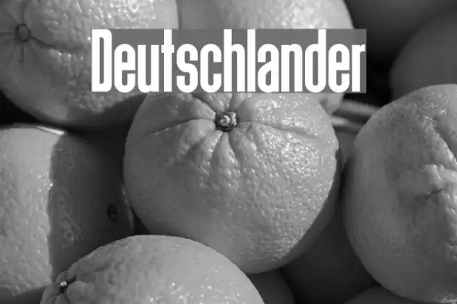 Deutschlander Font examples