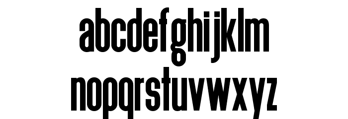 Deutschlander Font LOWERCASE