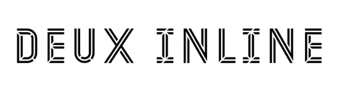 Deux inline  Frei Schriftart Herunterladen