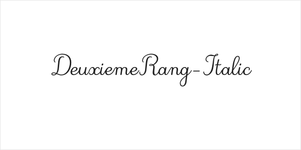 DeuxiemeRang-Italic Logo
