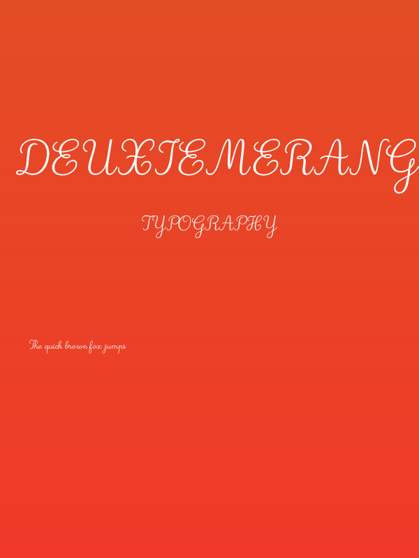 DeuxiemeRang-Italic Poster