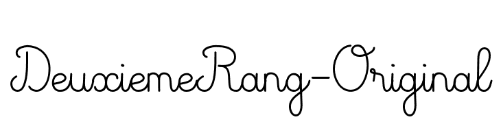DeuxiemeRang-Original Font