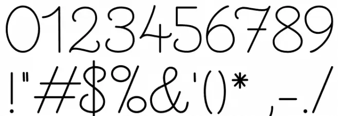 DeuxiemeRang-Original Font OTHER CHARS