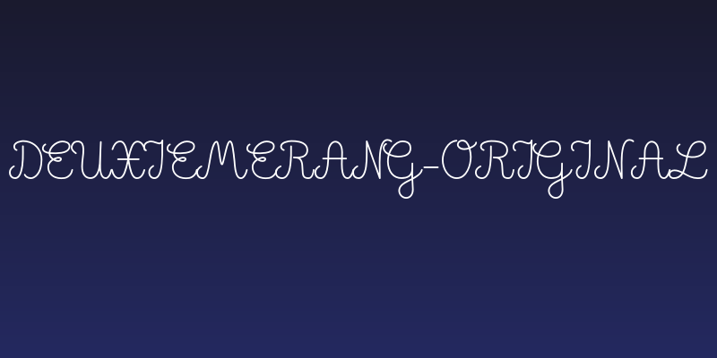 DeuxiemeRang-Original Social Header