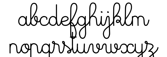 DeuxiemeRang-Original Font LOWERCASE