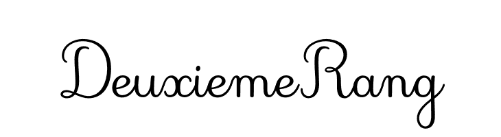 DeuxiemeRang Font