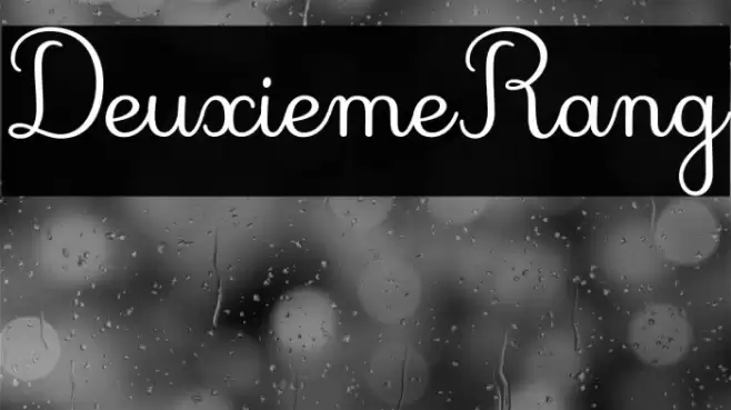 DeuxiemeRang Font examples