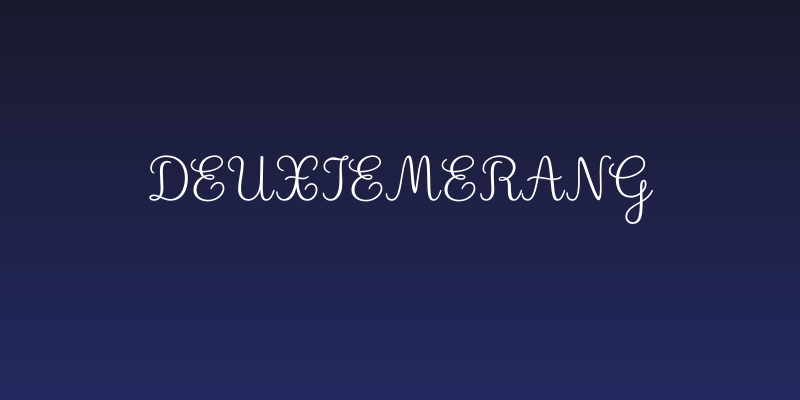 DeuxiemeRang Social Header