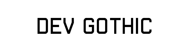 Dev Gothic Font