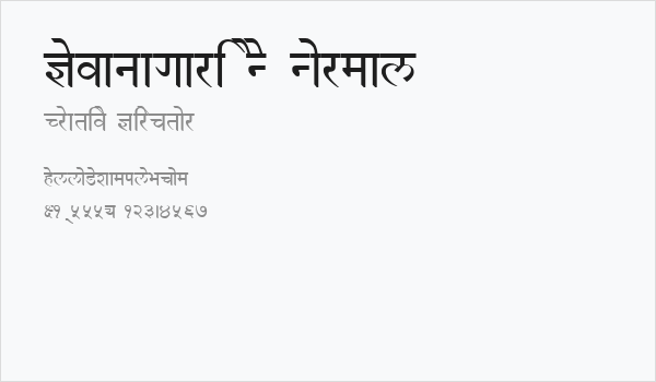 Devanagari New Normal Business Card
