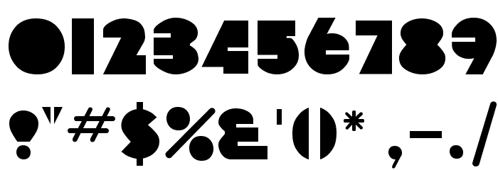 Devandra Regular フォント その他の文字