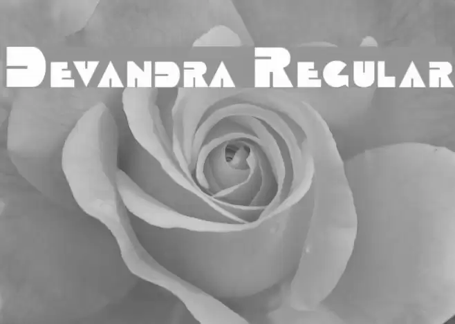 Devandra Regular フォント examples