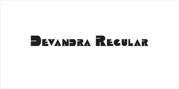 Devandra Regular Logo