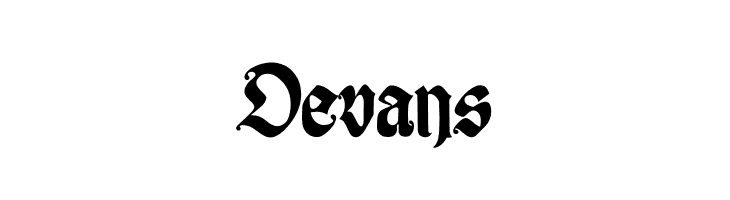 Devans  font caratteri gratis