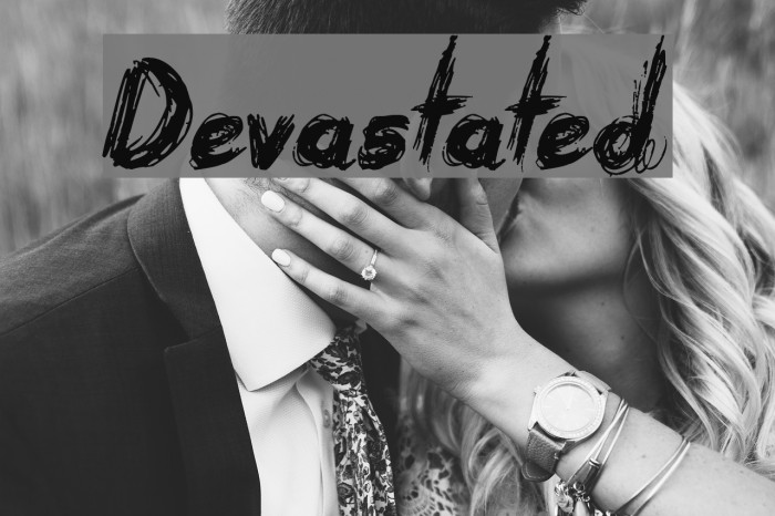 Devastated Font examples