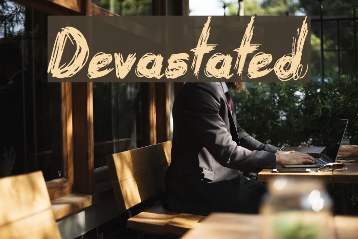 Devastated Font examples