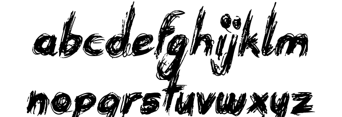 Devastated Font LOWERCASE