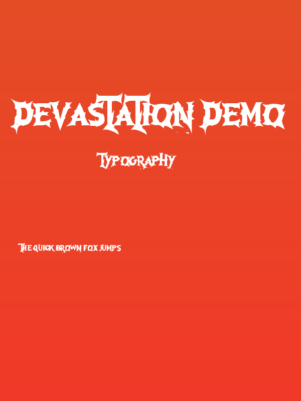 Devastation DEMO Poster