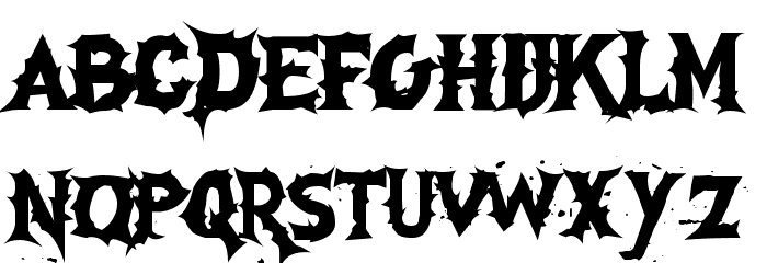 Devastation DEMO Font LOWERCASE