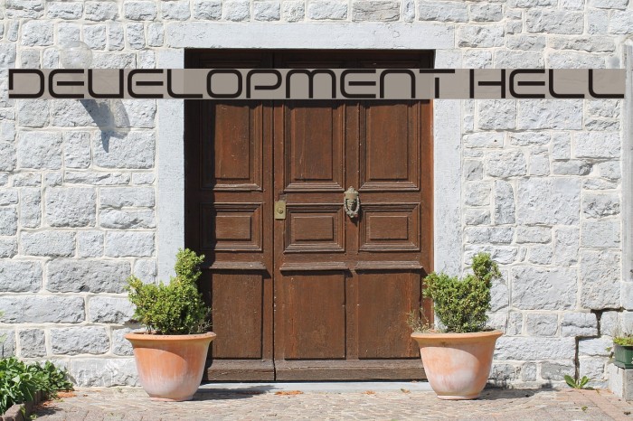 Development Hell Font examples