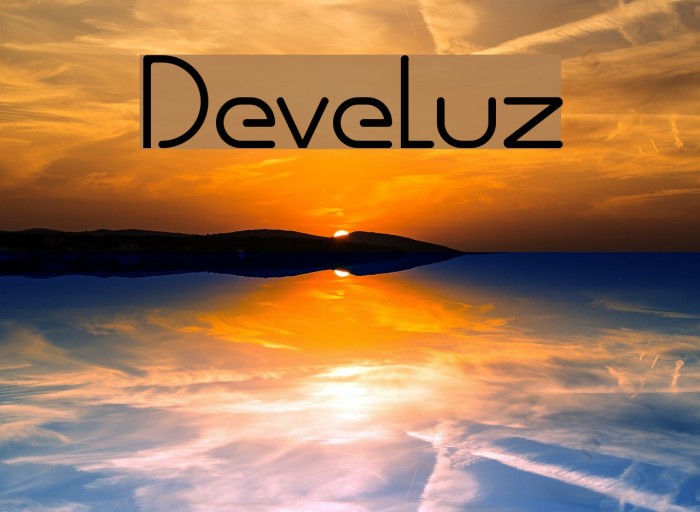 Develuz Fonte examples