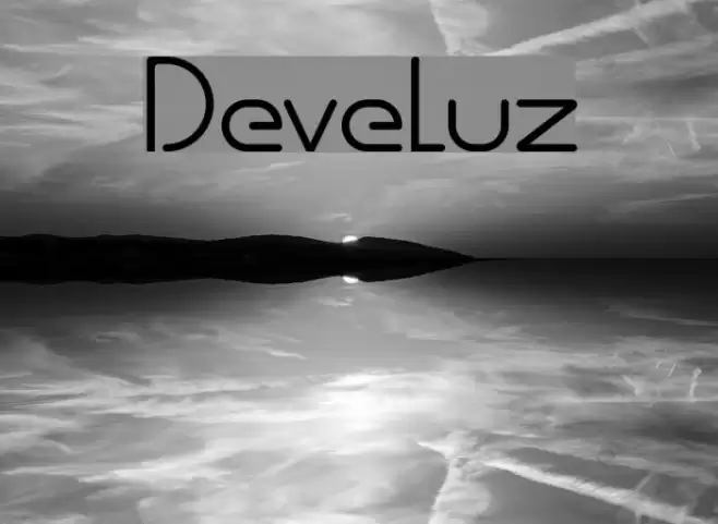 Develuz Font examples