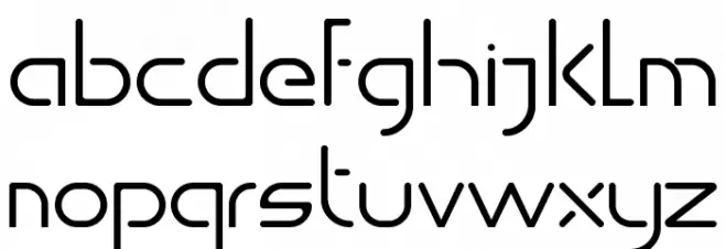 Develuz Schriftart Kleinbuchstaben