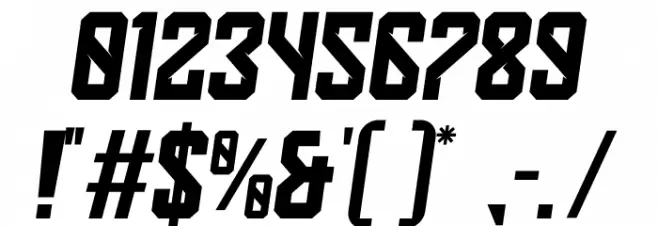 Deventer PERSONAL USE 2 フォント その他の文字