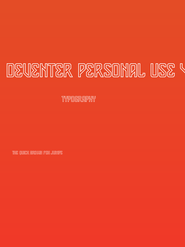 Deventer PERSONAL USE 4 Poster