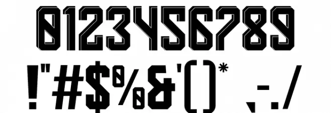 Deventer PERSONAL USE 6 フォント その他の文字
