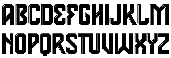 Deventer PERSONAL USE 6 Font UPPERCASE